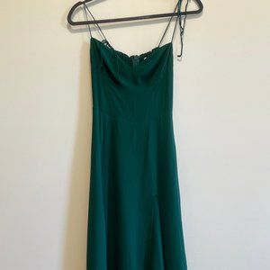 NWT Reformation Juliette Dress Midi Dress Emerald Green Size 4